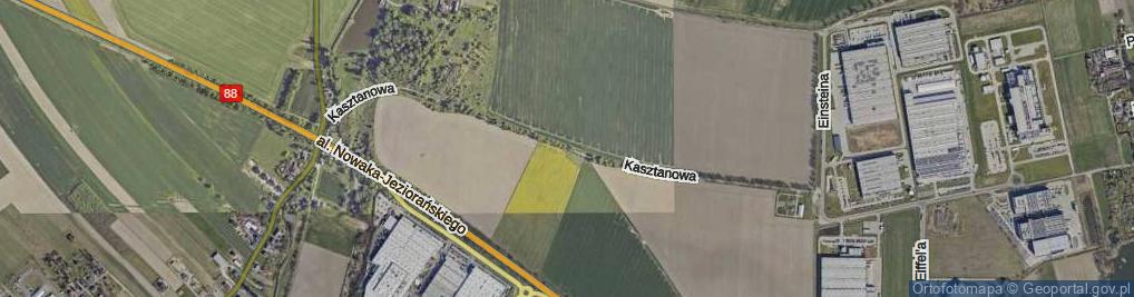 Zdjęcie satelitarne Kasztanowa ul.